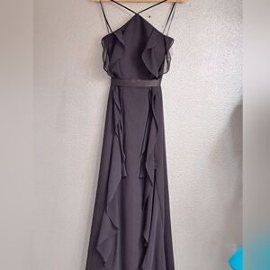 NWT Vera Wang White Collection Black Formal Gown   Size 10